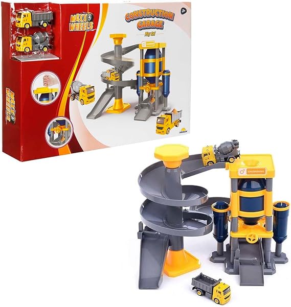 MAXX WHEELS Garage Set Construction 2 cars
