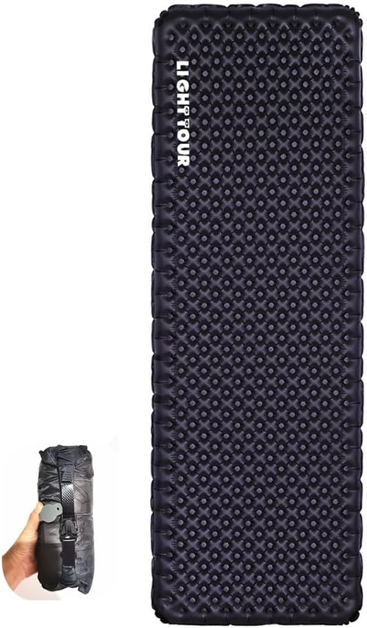 windhike Ultralight Sleeping Pad, Ultra-light Inflating Camping Mat, 415g-620g, R-value 3.5/5.8, 7cm Thickened, Space-Saving, Lightweight Camping Equipment (R3.5-Rectangles - Plus)