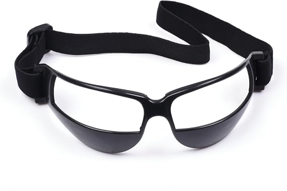 Cosmos Basketball Dribble Training Goggles, No Look Dribbling Goggles Basketball Training Specs for Player Dribbling Training Sports Training Aid, No Glass, Black Color