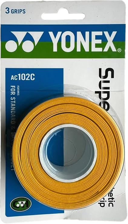 Yonex Overgrip Super GRAP 3 Pack - Tennis, Badminton, Squash - Choice of Colors