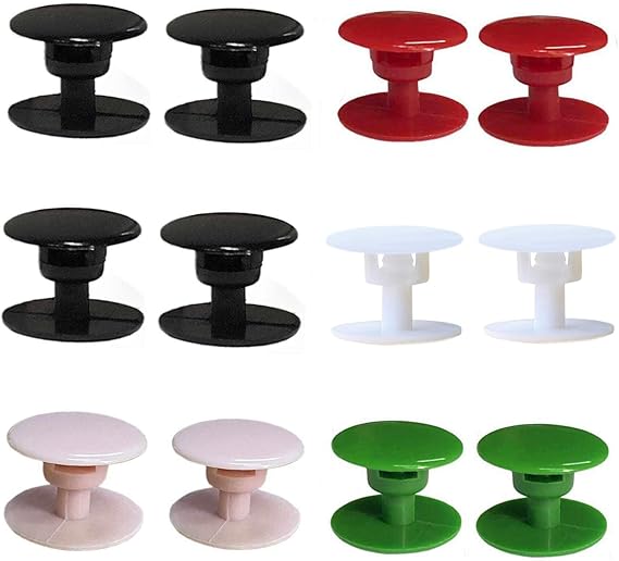 8 Sets Replacement Rivets for Beach Shoe Replacement Button Replacement Parts Compatible for Clog Beach Shoe Strap Repair (Multicolour)
