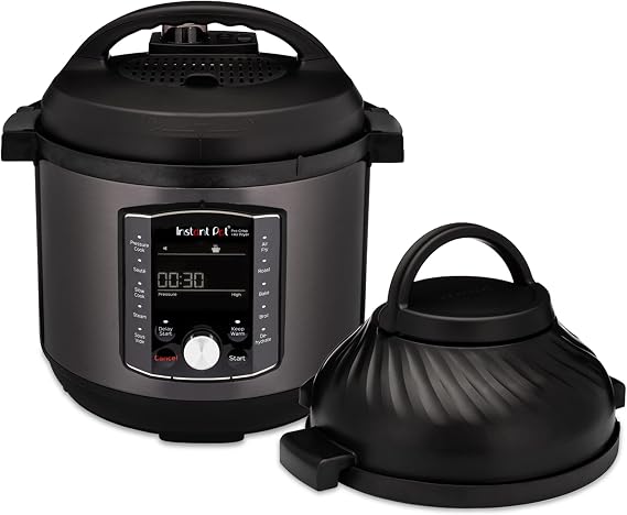 Instant Pot Pro Crisp 11-in-1 Air Fryer and Electric Pressure Cooker Combo with Multicooker Lids that Air Fries, Steams, Slow Cooks, Sautes, Dehydrates, More, Free App With Over 800 Recipes, 8 Quart