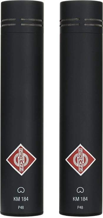 Neumann KM 184 Stereo Set Small-diaphragm Cardioid Microphones - Matte Black