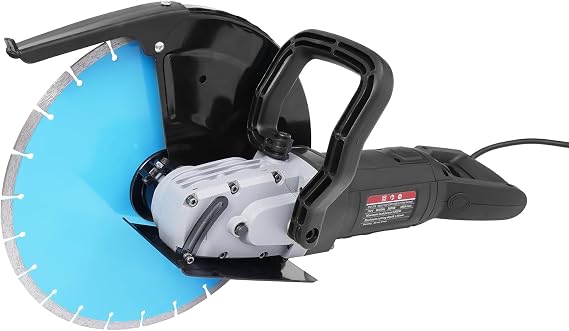 Electric Concrete Saw, 14 Inches Cutter Circular Saw 3000W Power Wet/Dry Corded Concrete Saw with Max. 5.31 in Adjustable Cutting Depth for Granite, Brick, Porcelain, Concrete