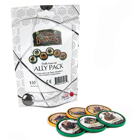 Chip Theory Games Too Many Bones: Ally Pack Boardgame Chips for Ghillie & Tink Characters with Double-Sided Art