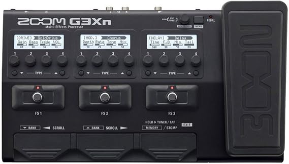 Zoom G3Xn Guitar Multi-Effects Processor with Expression Pedal, With 70+ Built-in Effects, Amp Modeling, Stereo Effects, Looper, Rhythm Section, Tuner