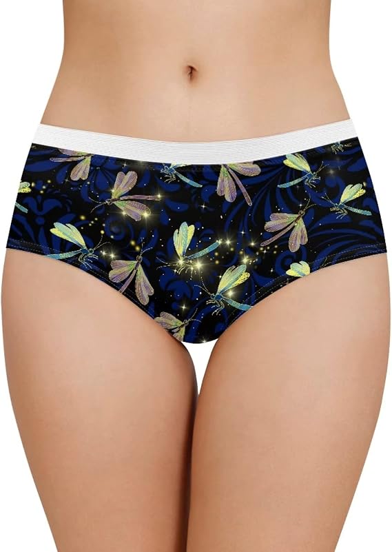 Cozeyat Women's Sexy Briefs,Midi Rise Underpants White Lace Seamless Panties,Size S-5XL