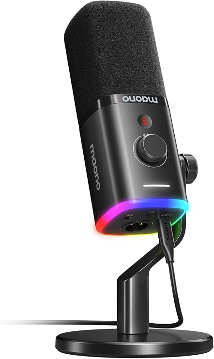 MAONO PD100X USB/XLR Podcast Microphone for PC,Gaming Streaming Dynamic Mic