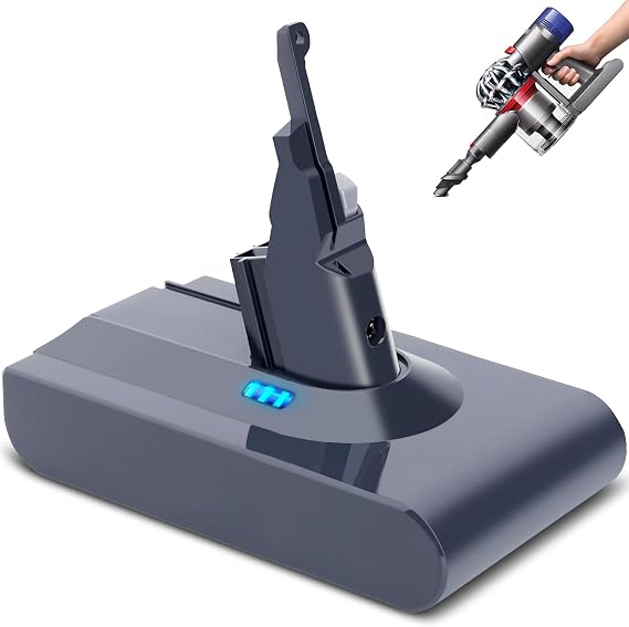V8 Battery Replacement, Compatible with Dyson V8 Cordless Vacuums (Plus, Animal, Absolute, Motorhead, SV10, SV25) 21.6V 4.5Ah Lithium Battery with 40 Min Runtime | 500+ Charge Cycles