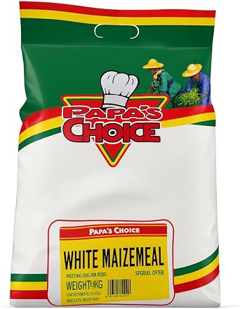 Africa Select Papa s Choice white Maize Meal   1.5kg | Premium Quality Cornmeal Flour | Traditional African Staple