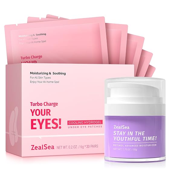 ZealSea Eye Patches and Retinol Cream Bundle