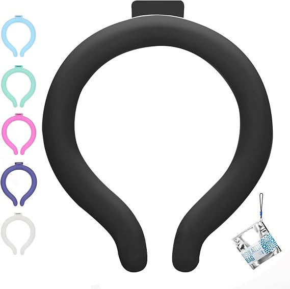 Neck Cooling Tube with Insulated Bag, Reusable PCM Ice Ring, Neck Cooler