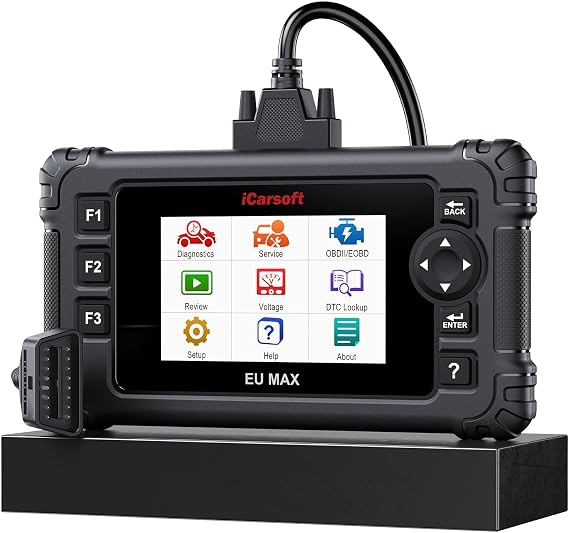 Bidirectional OBD2 Diagnostic Tool for BMW/Mini/Mercedes-Benz/Audi/Porsche/Volkswagen etc,2025 iCarsoft EU MAX Code Reader Scanner, All System, 44 Services