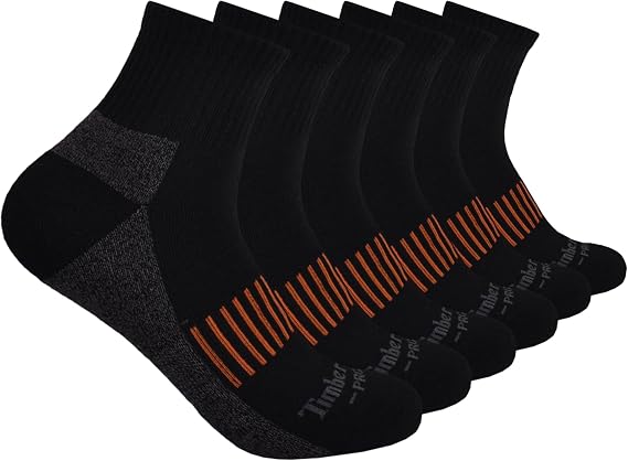 Timberland PRO 6-Pack Half Cushion Quarter Socks