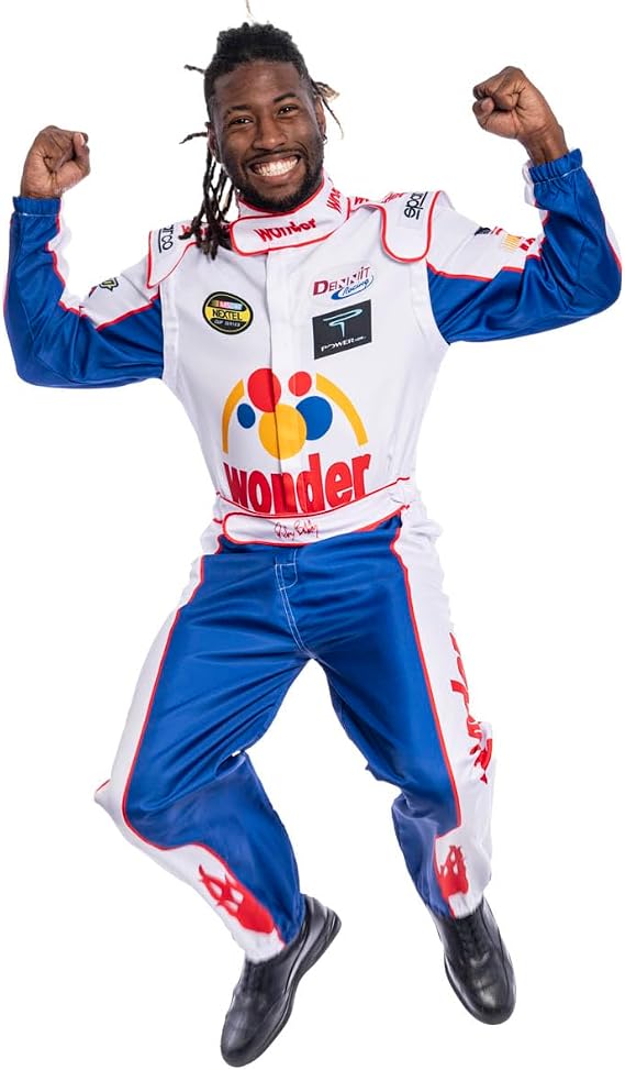 Ricky Bobby Talladega Nights Costume Race Driver Jumpsuit Halloween Cosplay