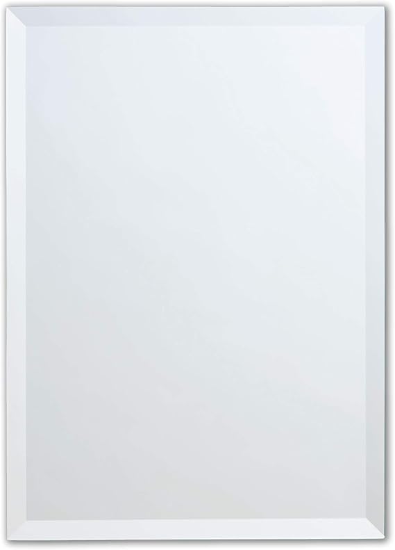 Better Bevel 20" x 30" Frameless Rectangle Mirror | 1" Beveled Edge | Copper-Free | Bathroom Wall Mirror