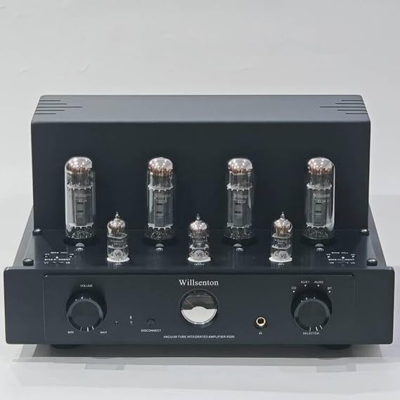 R200 5881x4 Tube Amplifier Integrated Amplifier Headphones amp (EL34 Tube Black)