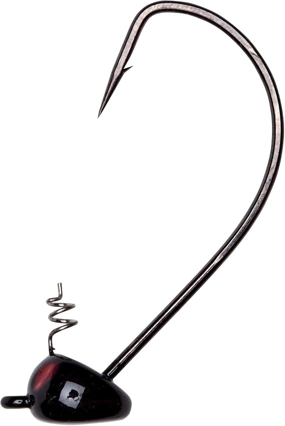 YUM Pumpkin Head Jig Fishing Lure with Extended Bait Holder and Horizontal Line Tie