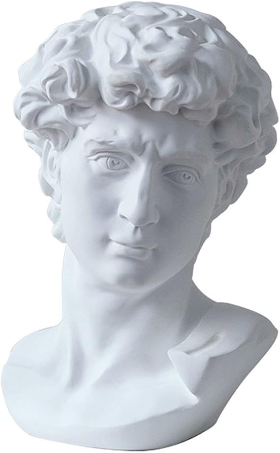 ECYC 6" Classic David Busts Statue Portrait Sculpture Resin Handicraft