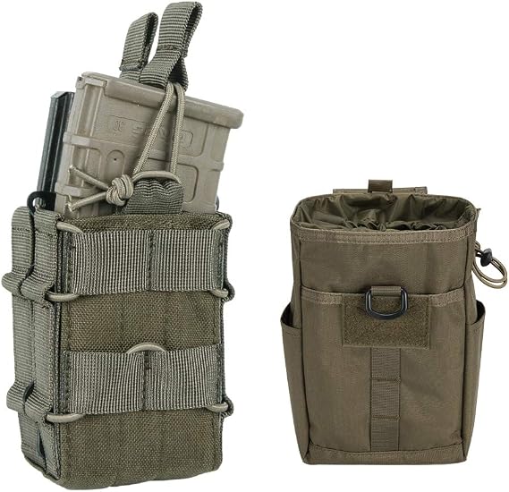 Tactical Molle Double Open-Top Mag Pouch Molle Dump Pouch