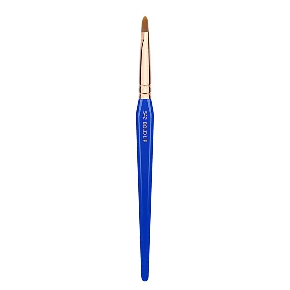 Bdellium Tools Professional Makeup Brush - Golden Triangle 542 Bold Lip - With All Vegan and Soft Synthetic Fibers, For Defining Contours of the Lips (Blue, 1pc)