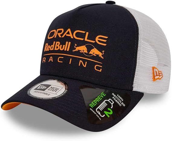 New Era A-Frame Snapback Trucker Cap - Red Bull Racing Navy, Navy, One Size
