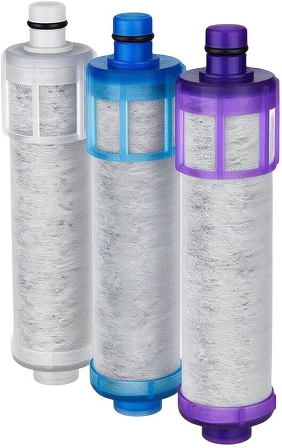 Kitchen Faucet Filter Cartridge Compatible with LIXIL-INAX JF-22 JF-21 JF-20, Activated Carbon Water Purifier Replacement for Clean Drinking Water(JF-21 Blue)