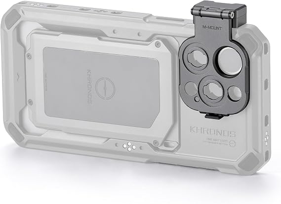 Tilta Khronos Lens Adapter Compatible with iPhone 15 Pro/Pro Max (Space Gray, M Series Mount)