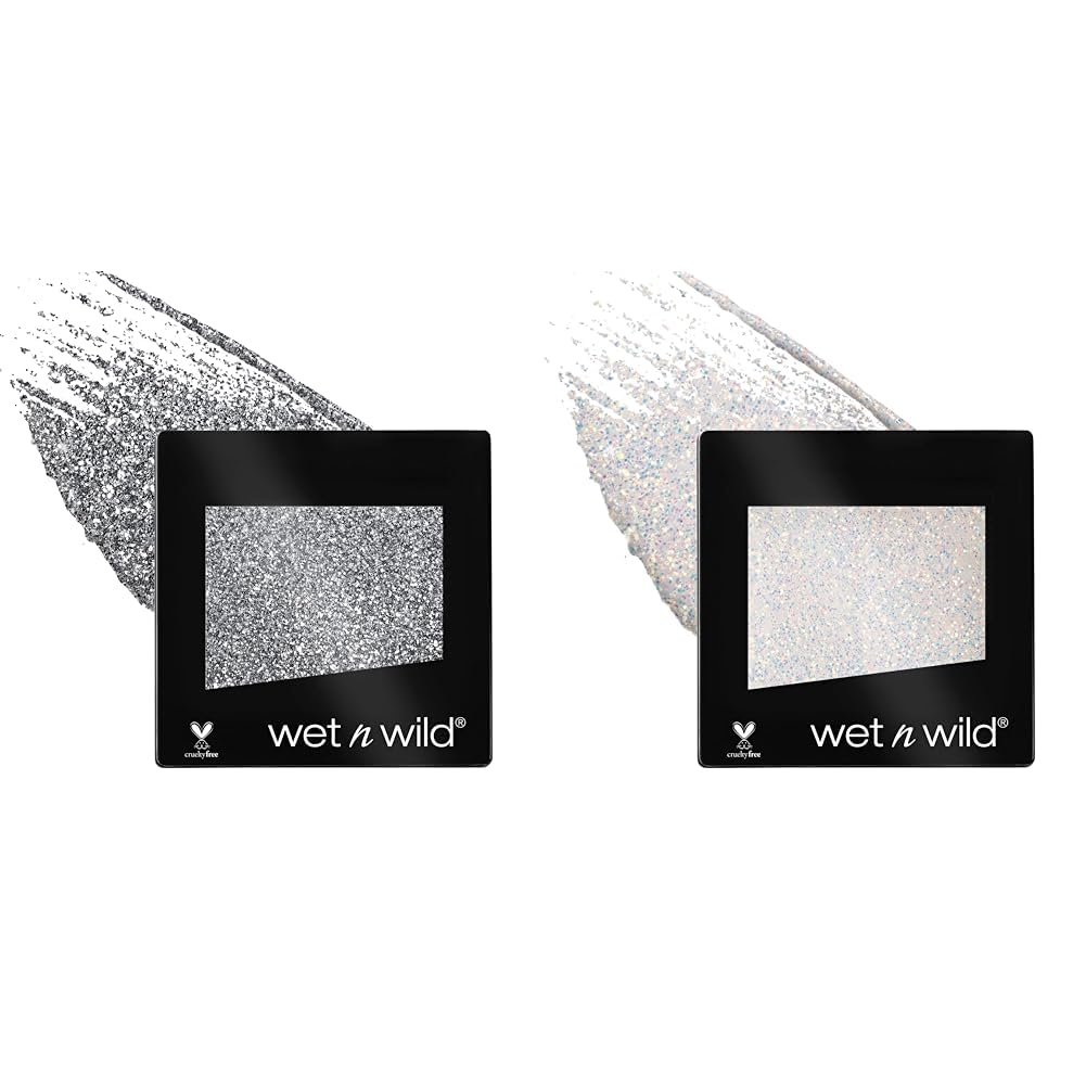 wet n wild Color Icon Glitter Eyeshadow Shimmer Spiked and Bleached - 2 Piece Glitter Eyeshadow Set