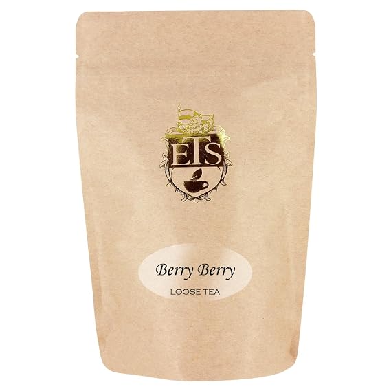 Berry Herbal Tea | Loose Leaf Fruit & Herb Tea Pouches - 16oz | Caffeine-Free | Hibiscus Elderberry Currant Blend | Refreshing Hot or Iced | Naturally Tart Berry Flavor | Rich in Vitamin C