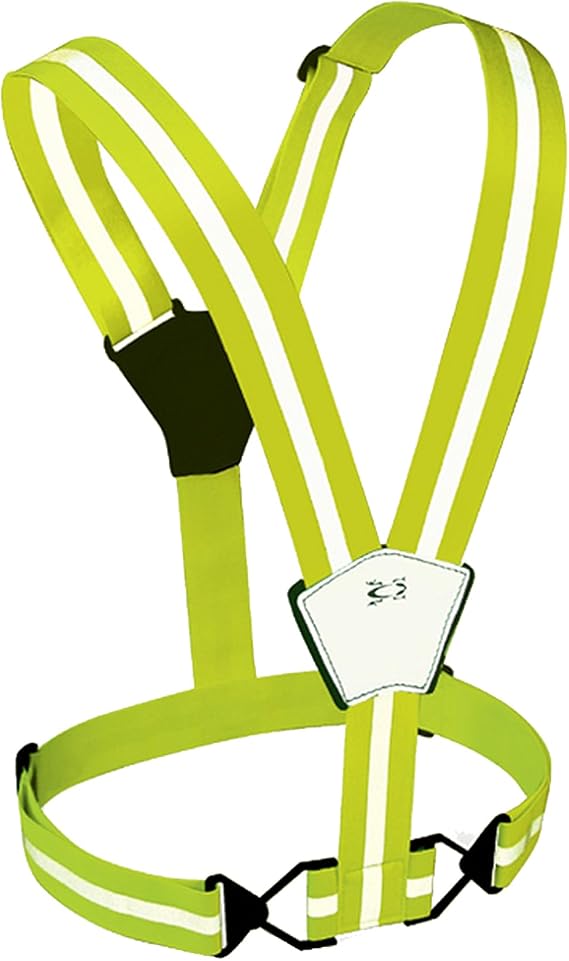 Amphipod Xinglet Vest, High Visibility Reflective Safety Vest | Outdoor Straps for Road Running, Jogging & Walking