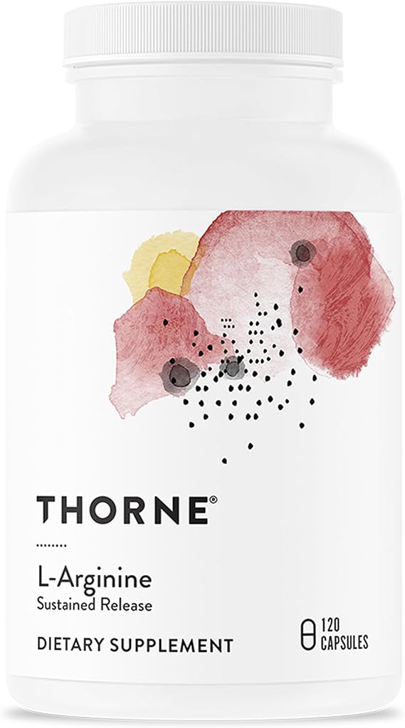 THORNE L-Arginine, Sustained Release Formula, 120 Capsules
