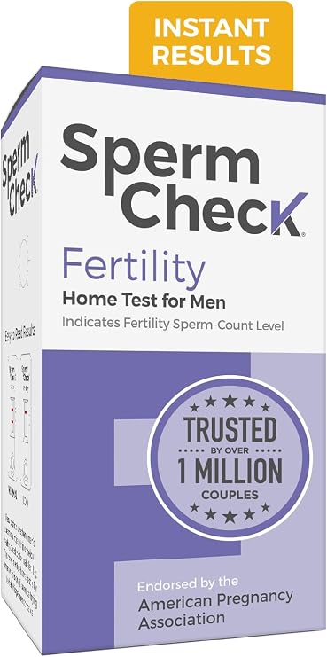SpermCheck Fertility Sperm Count Test for Men, at Home Sperm Test, Easy to Read Results, Over 98% Accurate