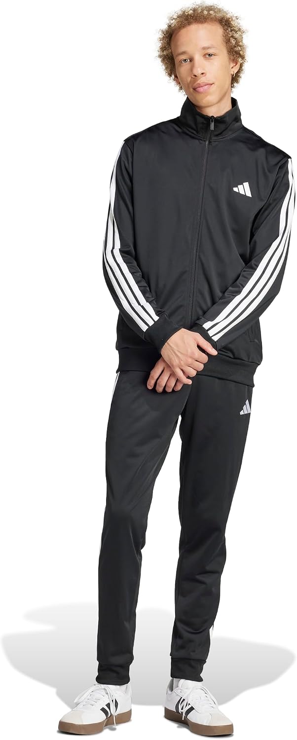 adidas Sportswear Basic 3 Stripes Tricot Mens Tracksuit