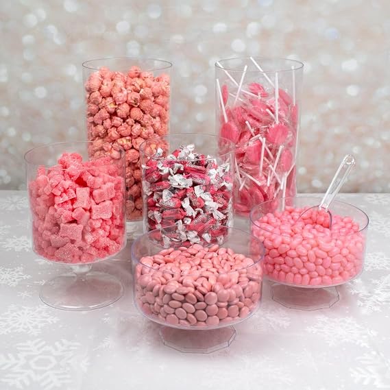 8 Pounds Pink Candy Buffet Party Table (Feeds 24-36 People) - Candy Only