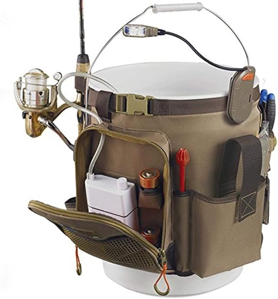 Wild River CLC WL3506 Tackle Tek Rigger Lighted Bucket Organizer with Plier Holder and Retractable Lanyard (Bucket Not Included)
