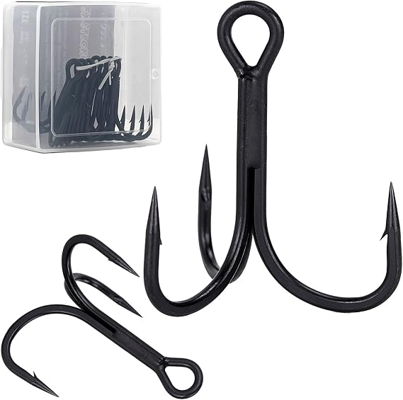 Heavy Duty Treble Hooks 5X Strong Saltwater Lure Fishing Hooks
