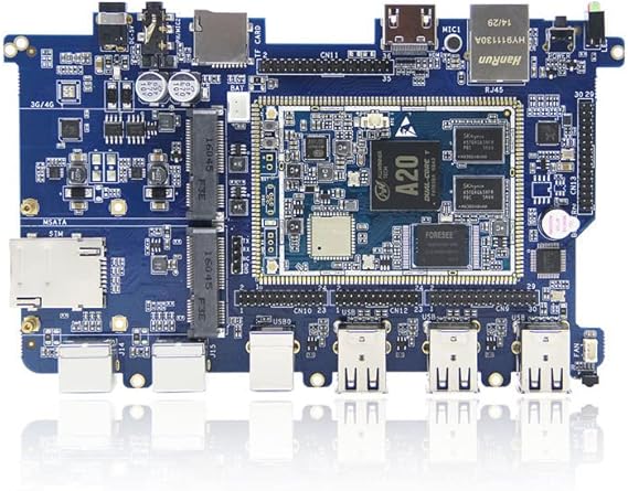 CubieAIO A20 Board Open Source All in One Mini Embedded Computer Android Linux UART x4 USB x6 Allwinner A20, ARM Demo Board