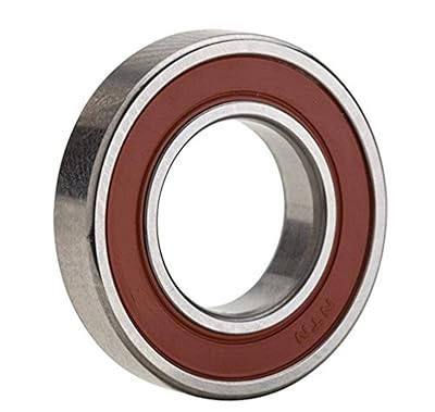 NTN Bearing 6206LLUC2 Single Row Deep Groove Radial Ball Bearing, Contact, C2 Clearance, Steel Cage, 30 mm Bore ID, 62 mm OD, 16 mm Width, Double Sealed