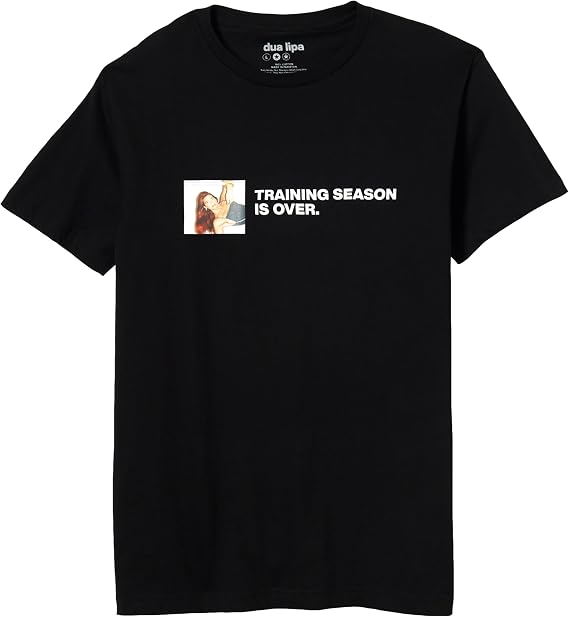 Unisex Adult Dua Lipa Official Merch Training Season Photo T-Shirt