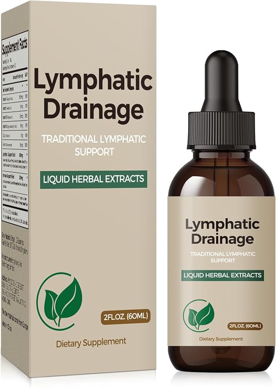 Liposomal Lymphatic Drainage Drops | 20-in-1 Liquid Herbal Extracts | Lymphatic Support with Dandelion, Echinacea, Cleavers, Burdock Root & Prickly Ash Bark for Immune & Circulation, 2 FL OZ