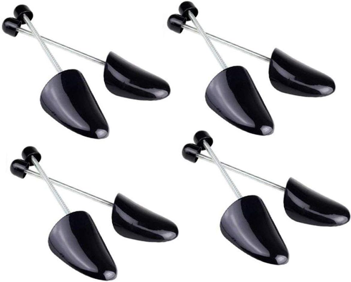 4 Pairs Adjustable Length Adult Shoe Tree Stretcher Boot Holder Shaper Support For Men Size Plastic Practical Portable Shoe Support Good Shape Shoe Tree With Tension Spring Coil