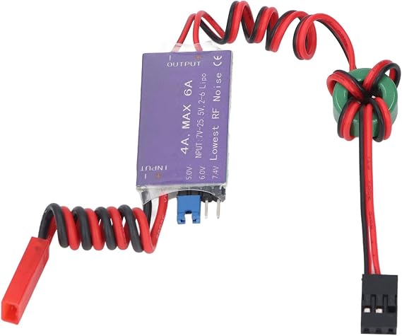 RC UBEC Input 7-25.5V 2-6S Lipo 6-16 Cell NiMh NiCd Output 5V 6V 7.4V 4A Maximum 6A Switch Mode BEC for RC Helicopter