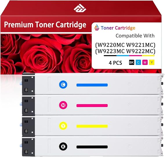 W9220MC W9221MC W9223MC W9222MC Toner Cartridges Work for HP Color Laserjet Managed E78223dn E78228dn Printers