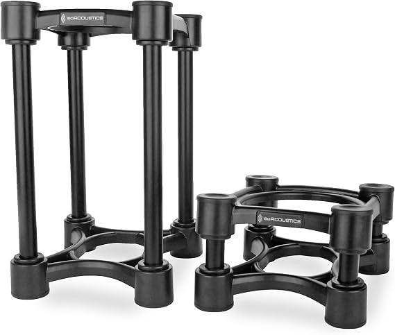 IsoAcoustics Iso-Stand Series Speaker Isolation Stands with Height & Tilt Adjustment: Iso-130 (13 x 15.2 cm) Pair