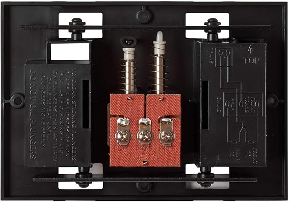 Newhouse Hardware CHIMEBASE2 Door Bell Chime Mechanism Assembly, Fits Most Nutone Models, 6.75 L x 4.75 W x 1.75 H, Black