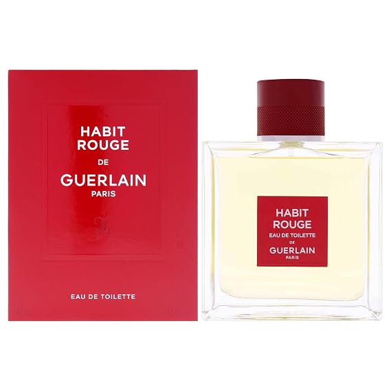 HABIT ROUGE by Guerlain, EDT SPRAY 3.3 OZ (NEW PACKAGING)
