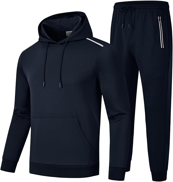 donhobo jogging suit men 2 partial tracksuit with hoodie and sports pants streetwear style fashion tracksuit for men gym warm tracksuit breathable