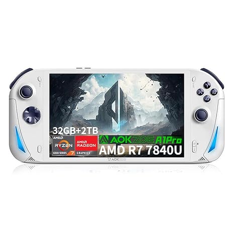 AOKZOE A1 Pro [CPU AMD R7 7840U-32GB+2TB] 8 Inches PC Win 11 OS Mini Handheld Video Game console laptop tablet PC