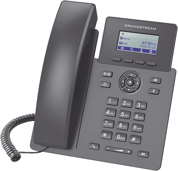 Grandstream GRP2601 IP Phone | 2 Lines, 2 SIP Accounts | 2.4-Inch LCD Display | Dual-Port Gigabit Ethernet